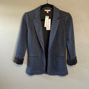 Navy Knit Blazer NWT